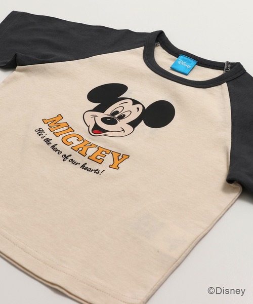 セール】〈ディズニー〉ミッキーマウス/ラグラン半袖Tシャツ（T