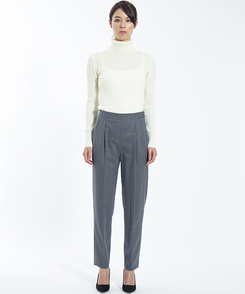 ESTNATION（エストネーション）の「ESTNATION ゴムタックパンツ（その他パンツ・レディース・ネイビー/グレー・36/38）」の14枚目の写真