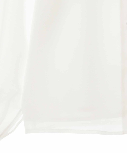 31 Sons de mode(トランテアン ソン ドゥ モード)の「シアーフリルブラウス(シャツ/ブラウス・レディース・ブラック/ベージュ/オフホワイト・フリー)」の8枚目の写真