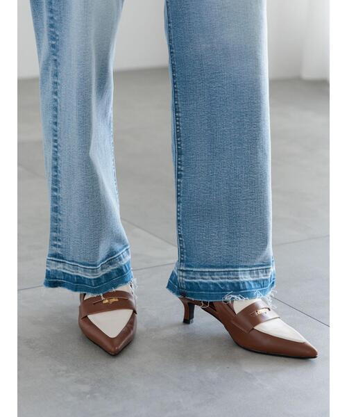 Te chichi（テチチ）の「【宮本茉由着用】ストレートシルエットDenim（その他パンツ・レディース・ブルー/オフホワイト/サックスブルー・M/S）」の12枚目の写真