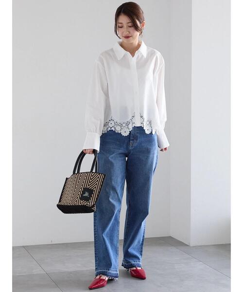 Te chichi（テチチ）の「【宮本茉由着用】ストレートシルエットDenim（その他パンツ・レディース・ブルー/オフホワイト/サックスブルー・M/S）」の22枚目の写真