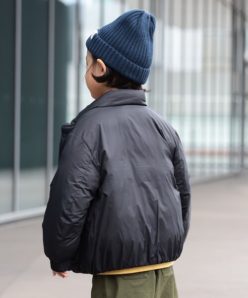 B:MING by BEAMS（ビーミングバイビームス）の「機能綿 ブルゾン 2025FW（90～160cm）（ブルゾン・キッズ・ベージュ/ブラック/グリーン・160/150/140/130/120/110/100/90）」の4枚目の写真