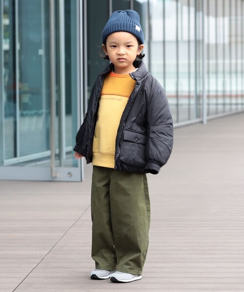 B:MING by BEAMS（ビーミングバイビームス）の「機能綿 ブルゾン 2025FW（90～160cm）（ブルゾン・キッズ・ベージュ/ブラック/グリーン・160/150/140/130/120/110/100/90）」の5枚目の写真