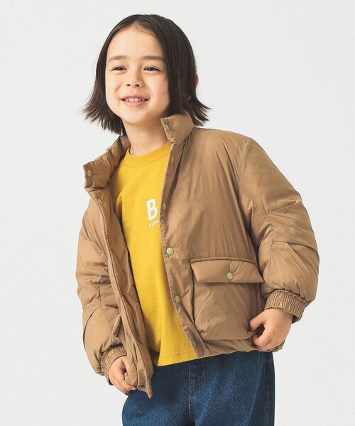 B:MING by BEAMS（ビーミングバイビームス）の「機能綿 ブルゾン 2025FW（90～160cm）（ブルゾン・キッズ・ベージュ/ブラック/グリーン・160/150/140/130/120/110/100/90）」の6枚目の写真