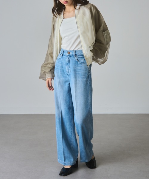 RED CARD TOKYO(レッドカード)の「【RED CARD】Slogan 98W10701(デニムパンツ・レディース・ライトブルー/ブルー・22inch/23inch/24inch/25inch)」の8枚目の写真