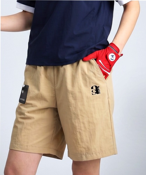 antiqua(アンティカ)の「【STCH】テックナイロン ショートパンツ(その他パンツ・レディース・ブラック/ベージュ・ML/LXL)」の1枚目の写真