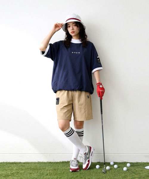 antiqua(アンティカ)の「【STCH】テックナイロン ショートパンツ(その他パンツ・レディース・ブラック/ベージュ・ML/LXL)」の12枚目の写真