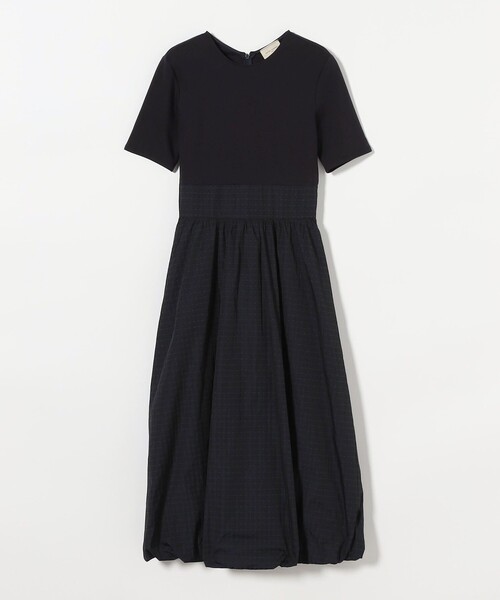 セール】フィット＆フレア チェックタフタ ワンピース