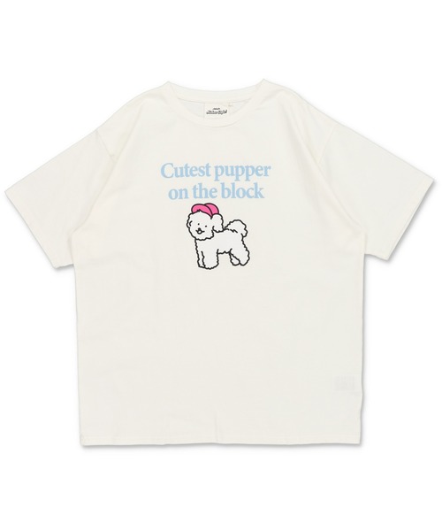 セール】ヴィンテージライクプリントTシャツ/ドッグ（Tシャツ