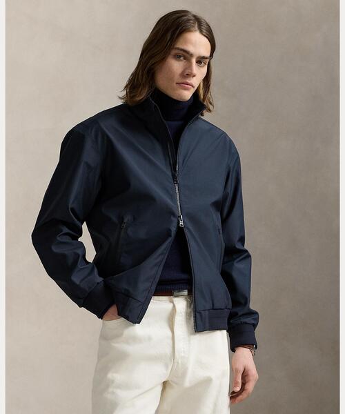 美品 Polo by Ralph Lauren ネイビーブルー色 ブルゾン M ラルフローレン スイングトップ ブルゾン ジャケット ネイビー M