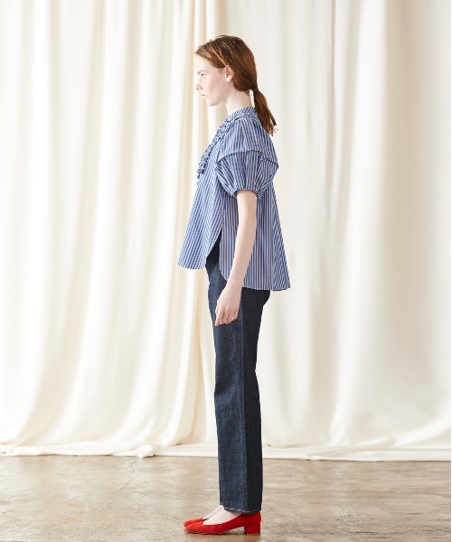 モダンタックフリルボリュームスリーブブラウス（シャツ/ブラウス