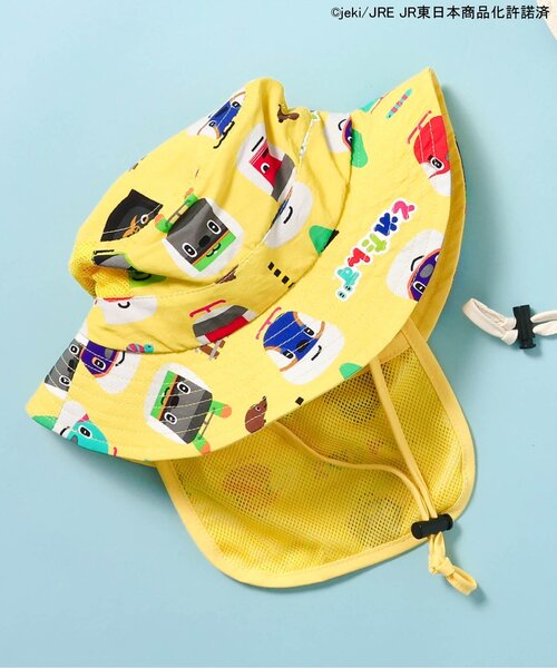 Ampersand（アンパサンド）の「【とれたんず】アウトドアハット（ハット・キッズ・イエロー/オフホワイト・48/50/52/54）」の2枚目の写真