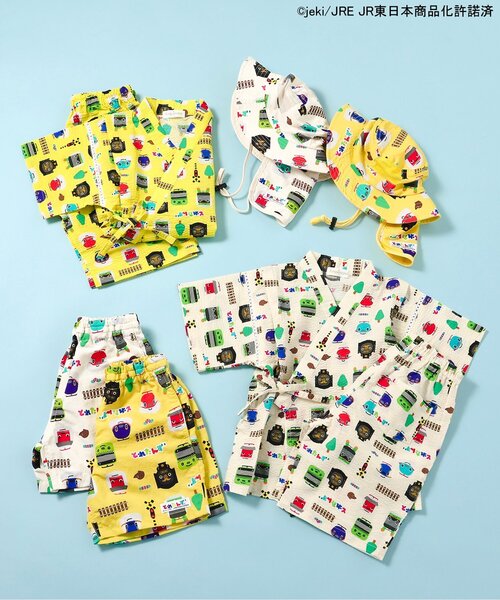 Ampersand（アンパサンド）の「【とれたんず】アウトドアハット（ハット・キッズ・イエロー/オフホワイト・48/50/52/54）」の6枚目の写真