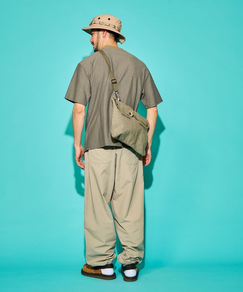 WALLA WALLA SPORT(ワラワラスポーツ)の「U.S. MADE JACQUARD STRIPE TEE/ ユーエスメイド ジャカード ストライプ ティー(Tシャツ/カットソー・メンズ・ネイビー/オリーブ/グレー/ブラック・LARGE/X-LARGE/MEDIUM)」の6枚目の写真