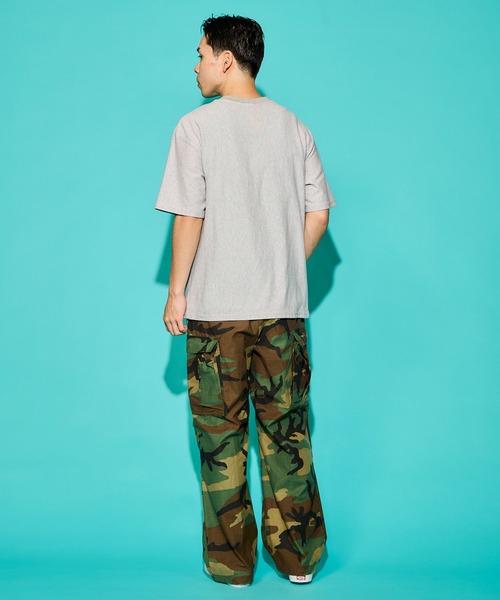 WALLA WALLA SPORT(ワラワラスポーツ)の「U.S. MADE JACQUARD STRIPE TEE/ ユーエスメイド ジャカード ストライプ ティー(Tシャツ/カットソー・メンズ・ネイビー/オリーブ/グレー/ブラック・LARGE/X-LARGE/MEDIUM)」の13枚目の写真