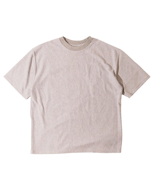 WALLA WALLA SPORT(ワラワラスポーツ)の「U.S. MADE JACQUARD STRIPE TEE/ ユーエスメイド ジャカード ストライプ ティー(Tシャツ/カットソー・メンズ・ネイビー/オリーブ/グレー/ブラック・LARGE/X-LARGE/MEDIUM)」の15枚目の写真