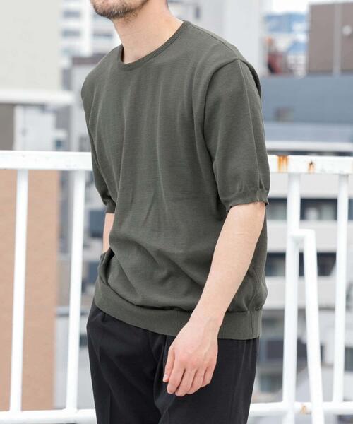 新品タグ付き かぐれ リネン半袖クルーネックプルオーバー BLACK か