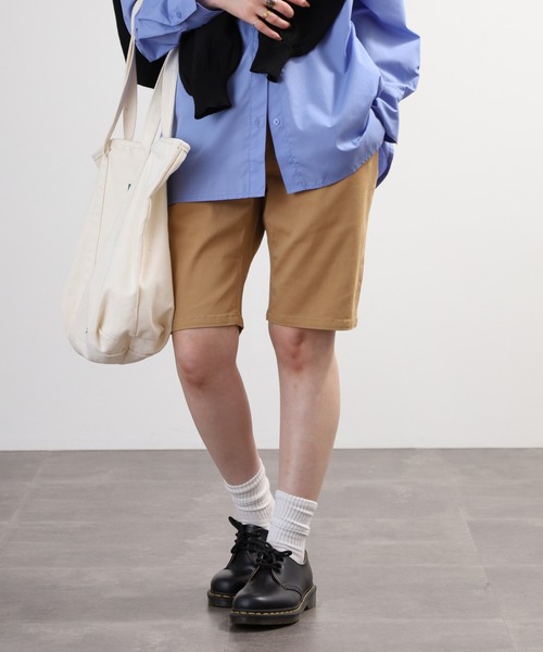 Relation(リレーション)の「ストレッチチノショートパンツ(チノパンツ・メンズ・ベージュ/ネイビー/オリーブ/グレー/ブラック/ホワイト/チャコールグレー/レッド・M/XL/XXL/S/L)」の5枚目の写真