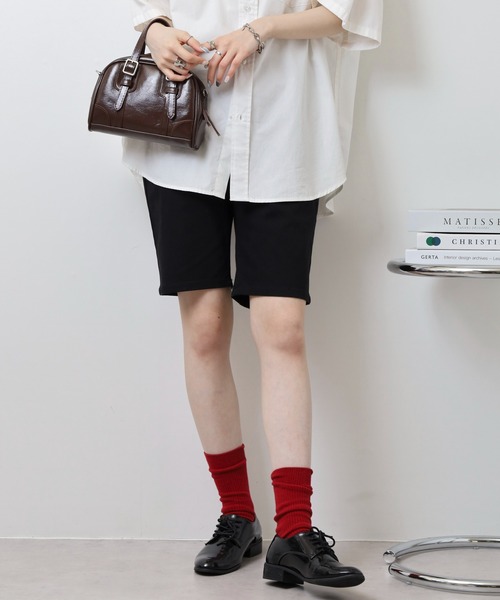 Relation(リレーション)の「ストレッチチノショートパンツ(チノパンツ・メンズ・ベージュ/ネイビー/オリーブ/グレー/ブラック/ホワイト/チャコールグレー/レッド・M/XL/XXL/S/L)」の9枚目の写真
