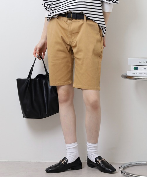 Relation(リレーション)の「ストレッチチノショートパンツ(チノパンツ・メンズ・ベージュ/ネイビー/オリーブ/グレー/ブラック/ホワイト/チャコールグレー/レッド・M/XL/XXL/S/L)」の16枚目の写真