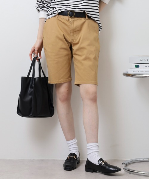 Relation(リレーション)の「ストレッチチノショートパンツ(チノパンツ・メンズ・ベージュ/ネイビー/オリーブ/グレー/ブラック/ホワイト/チャコールグレー/レッド・M/XL/XXL/S/L)」の17枚目の写真