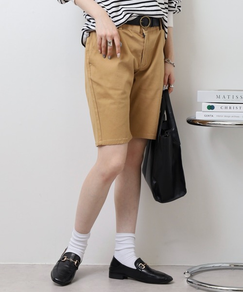 Relation(リレーション)の「ストレッチチノショートパンツ(チノパンツ・メンズ・ベージュ/ネイビー/オリーブ/グレー/ブラック/ホワイト/チャコールグレー/レッド・M/XL/XXL/S/L)」の18枚目の写真