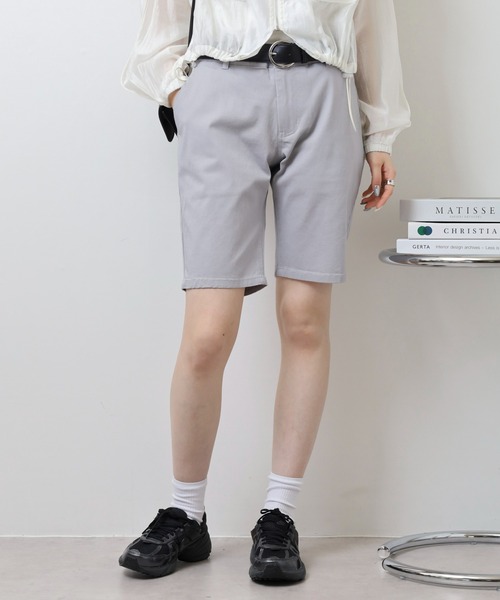 Relation(リレーション)の「ストレッチチノショートパンツ(チノパンツ・メンズ・ベージュ/ネイビー/オリーブ/グレー/ブラック/ホワイト/チャコールグレー/レッド・M/XL/XXL/S/L)」の12枚目の写真