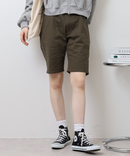 Relation(リレーション)の「ストレッチチノショートパンツ(チノパンツ・メンズ・ベージュ/ネイビー/オリーブ/グレー/ブラック/ホワイト/チャコールグレー/レッド・M/XL/XXL/S/L)」の20枚目の写真