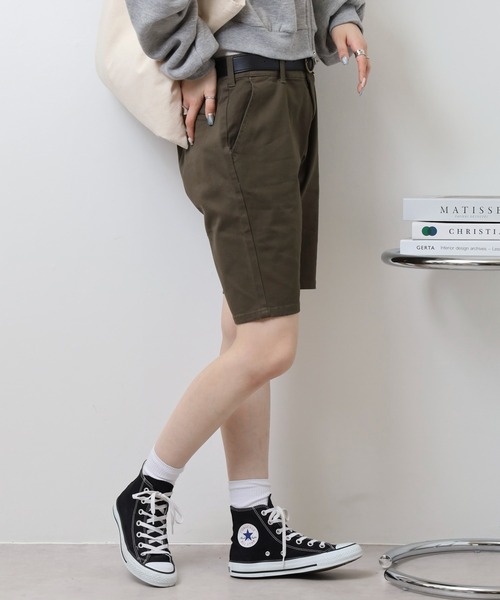 Relation(リレーション)の「ストレッチチノショートパンツ(チノパンツ・メンズ・ベージュ/ネイビー/オリーブ/グレー/ブラック/ホワイト/チャコールグレー/レッド・M/XL/XXL/S/L)」の22枚目の写真