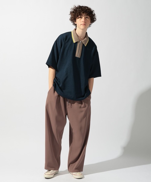 niko and...（ニコアンド）の「ドライタッチレトロラインポロ（ポロシャツ・メンズ・ネイビー/ライトグリーン/アイボリー・MEDIUM/LARGE）」の10枚目の写真