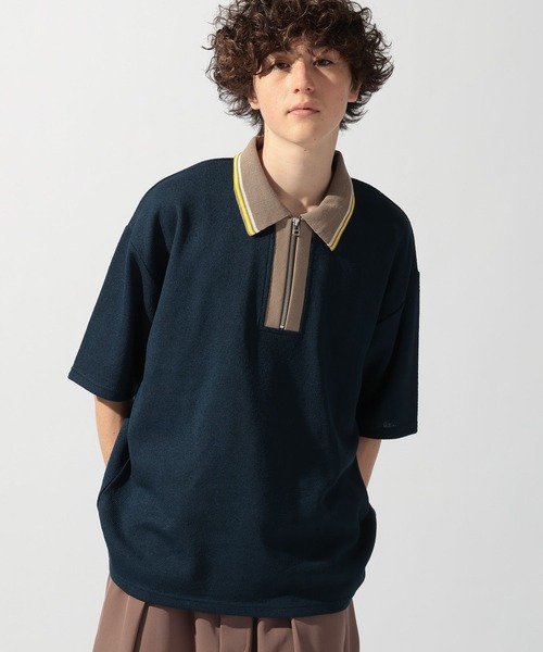 niko and...（ニコアンド）の「ドライタッチレトロラインポロ（ポロシャツ・メンズ・ネイビー/ライトグリーン/アイボリー・MEDIUM/LARGE）」の12枚目の写真