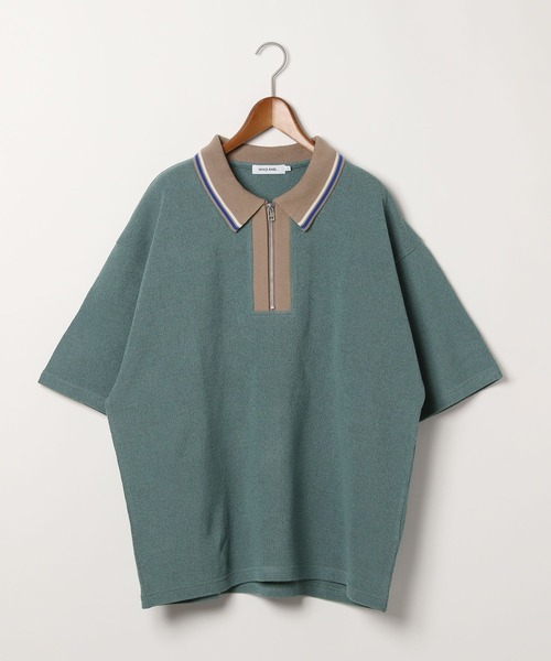 niko and...（ニコアンド）の「ドライタッチレトロラインポロ（ポロシャツ・メンズ・ネイビー/ライトグリーン/アイボリー・MEDIUM/LARGE）」の14枚目の写真