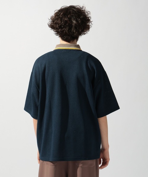 niko and...（ニコアンド）の「ドライタッチレトロラインポロ（ポロシャツ・メンズ・ネイビー/ライトグリーン/アイボリー・MEDIUM/LARGE）」の18枚目の写真