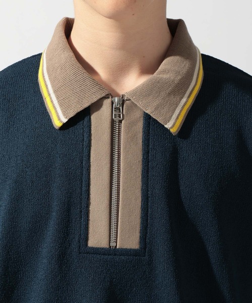 niko and...（ニコアンド）の「ドライタッチレトロラインポロ（ポロシャツ・メンズ・ネイビー/ライトグリーン/アイボリー・MEDIUM/LARGE）」の19枚目の写真