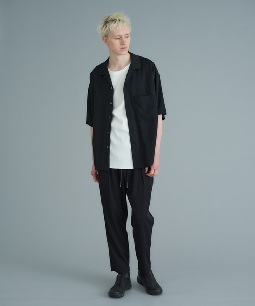 onegravity(ワングラビティ)の「onegravity / ショートスリーブ オーバーレイヤーシャツ(シャツ/ブラウス・メンズ・ブラック/ベージュ・SMALL/MEDIUM/LARGE/X-LARGE)」の3枚目の写真