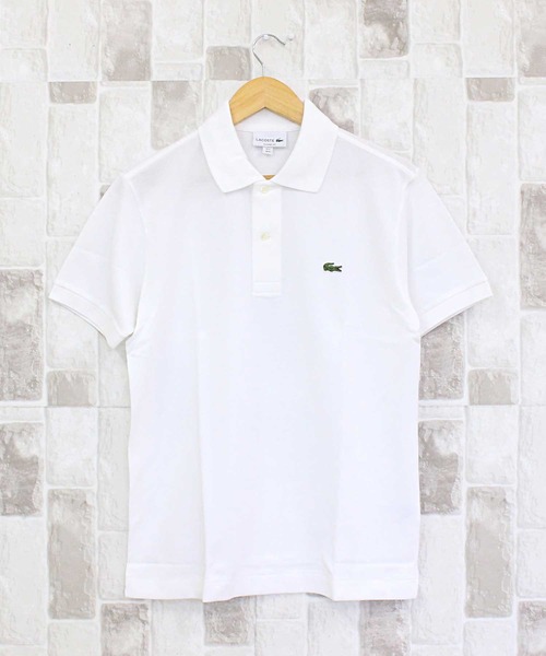 LACOSTE(ラコステ)の「LACOSTE ワンポイント 鹿の子 半袖ポロシャツ L.12.12(ポロシャツ・メンズ・ホワイト/ナチュラル/ピンク/ネイビー/ブラック・4/3/5)」の1枚目の写真