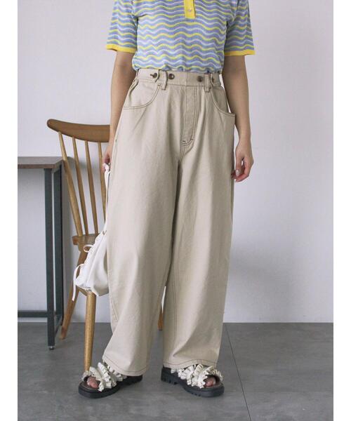 ehka sopo（エヘカソポ）の「ボタンアジャストパンツ（その他パンツ・レディース・カーキ/チャコールグレー/ベージュ・F）」の2枚目の写真