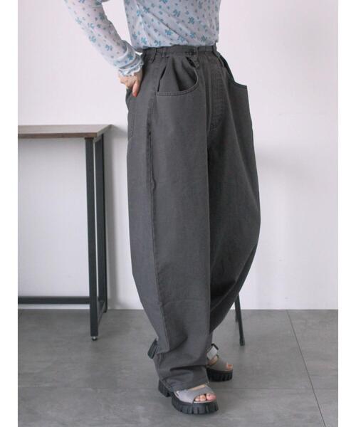 ehka sopo（エヘカソポ）の「ボタンアジャストパンツ（その他パンツ・レディース・カーキ/チャコールグレー/ベージュ・F）」の20枚目の写真