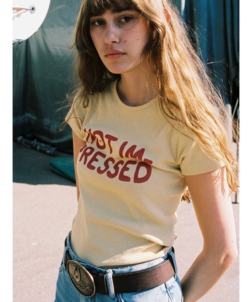 tシャツ Nudie Jeans/ヌーディージーンズ Eve The Cat T-Shirt / Tシャツ / Offwhite レディース Nudie Jeans/ヌーディージーンズ Eve The Cat T-Shirt / Tシャツ