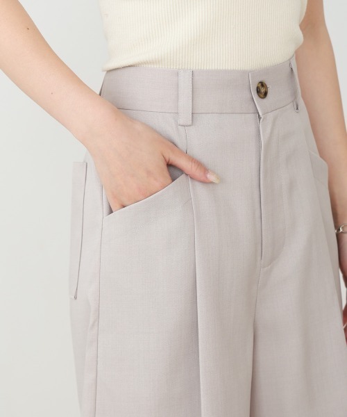 Bab(バブ)の「タックデザインハーフパンツ(その他パンツ・レディース・ホワイト系その他/ブラック・M)」の19枚目の写真