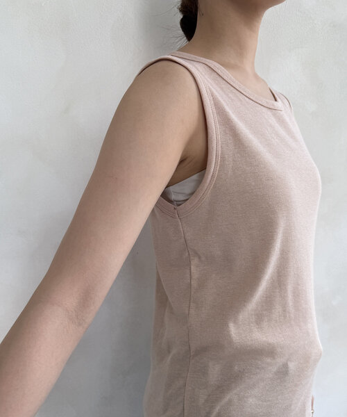 DouDou（ドゥドゥ）の「ラメタンク（Tシャツ/カットソー・レディース・グレー/シルバー/ピンク・FREE）」の19枚目の写真