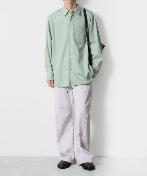 ATTACHMENT（アタッチメント）の「コットン ストレッチテリー 3Dワイドトラウザーズ / CO STRECH TERRY 3D WIDE TROUSERS（スウェットパンツ・メンズ・ブラック/ライトグレー/ダークグレー・3/2/1）」の16枚目の写真