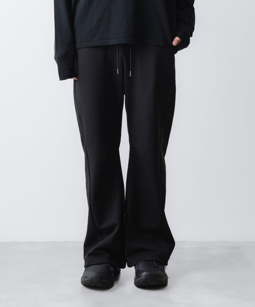 ATTACHMENT（アタッチメント）の「コットン ストレッチテリー 3Dワイドトラウザーズ / CO STRECH TERRY 3D WIDE TROUSERS（スウェットパンツ・メンズ・ブラック/ライトグレー/ダークグレー・3/2/1）」の18枚目の写真