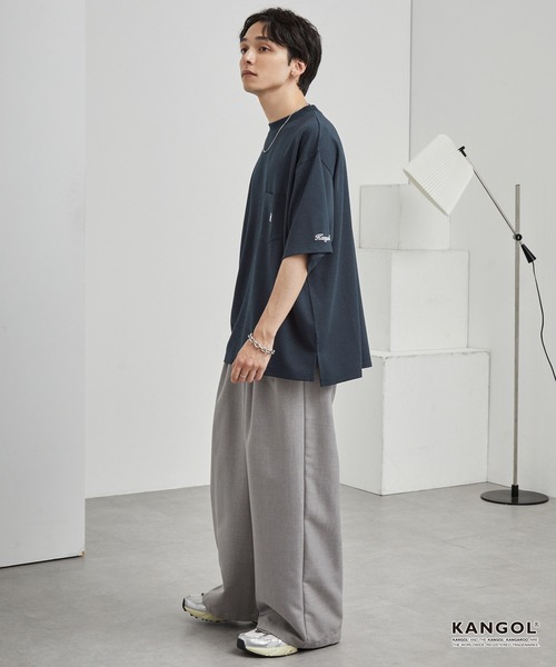 KANGOL/カンゴール 別注 ロゴ ワンポイント刺繍 ポンチオーバー