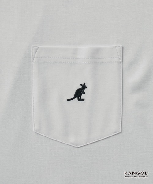 KANGOL(カンゴール)の「KANGOL/カンゴール 別注 ロゴ ワンポイント刺繍 ポンチオーバーサイズ半袖Tシャツ(Tシャツ/カットソー・メンズ・レッド系/ブルー系/チャコール/ブラック/ダークネイビー/オフホワイト・M/L)」の22枚目の写真