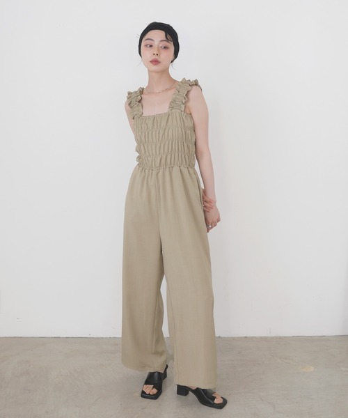 セール】フリルオールインワン（つなぎ/オールインワン）｜LIAN