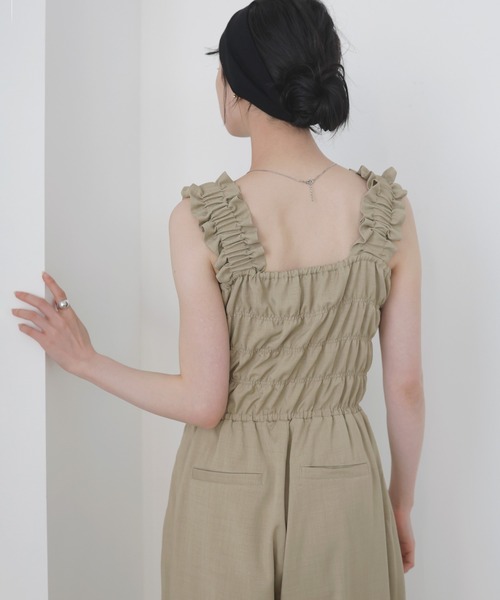 LIAN（リアン）の「フリルオールインワン（つなぎ/オールインワン・レディース・ブラウン/ベージュ/ブラック/アイボリー・FREE）」の22枚目の写真