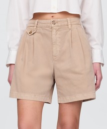 GAP | 6インチ ミッドライズ ツイル プリーツ トラウザーショートパンツ(その他パンツ)
