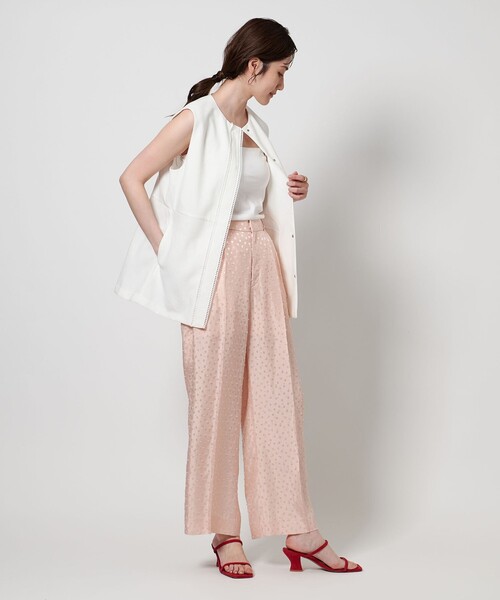 UNITED ARROWS(ユナイテッドアローズ)の「Spiree Asami ベスト(テーラードジャケット・レディース・ナチュラル/オフホワイト/ダークグレー・36/38)」の9枚目の写真
