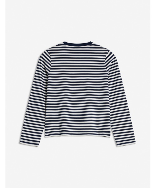 Maison Kitsune(メゾンキツネ)の「BOLD FOX HEAD PATCH MULTI STRIPES REGULAR LS TEE-SHIRT(Tシャツ/カットソー・レディース・ネイビー・XS/S/M/L/XL)」の2枚目の写真